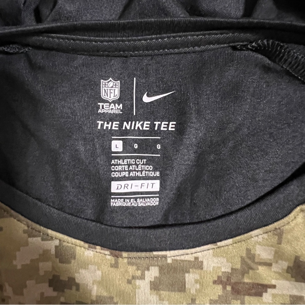 Nike Indianapolis Colts Youth L Long Sleeve Shirt Salute To Service Camo DriFit - Picture 4 of 6